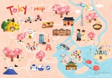 Tokyo Tavel Map